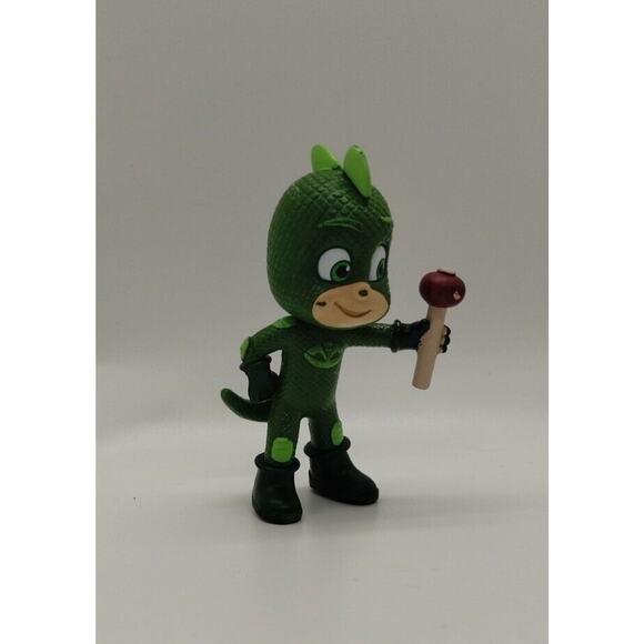 Disney Jr Collectible PJ Masks Gekko 3" PVC Toy Figure Mask - Picture 2 of 3